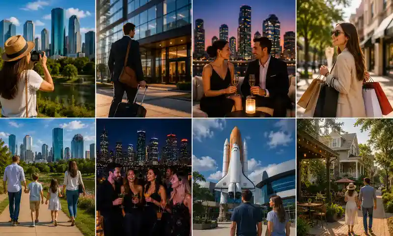 Houston neighborhoods for every traveler, including luxury, business, family, shopping, nightlife, and space exploration.